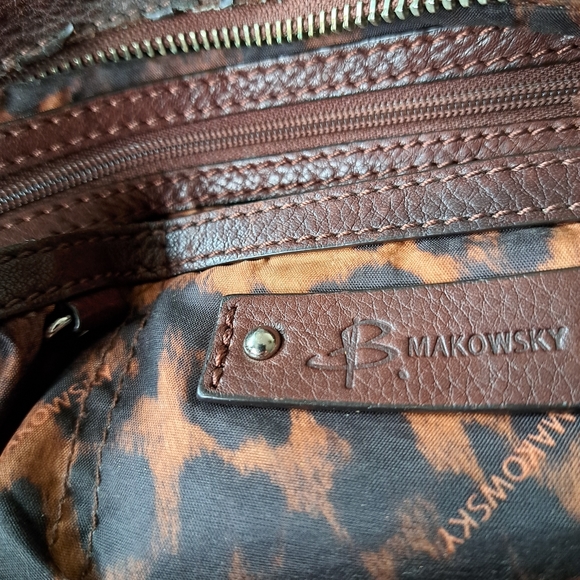 Zebra leather fur purse.  Authentic leather and fur.  Hardware in good vintage c - Picture 2 of 12